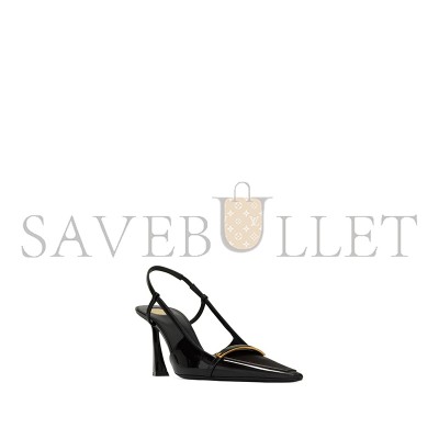 YSL JACQUELINE SLINGBACK PUMPS IN PATENT LEATHER 8061291TVAT1000